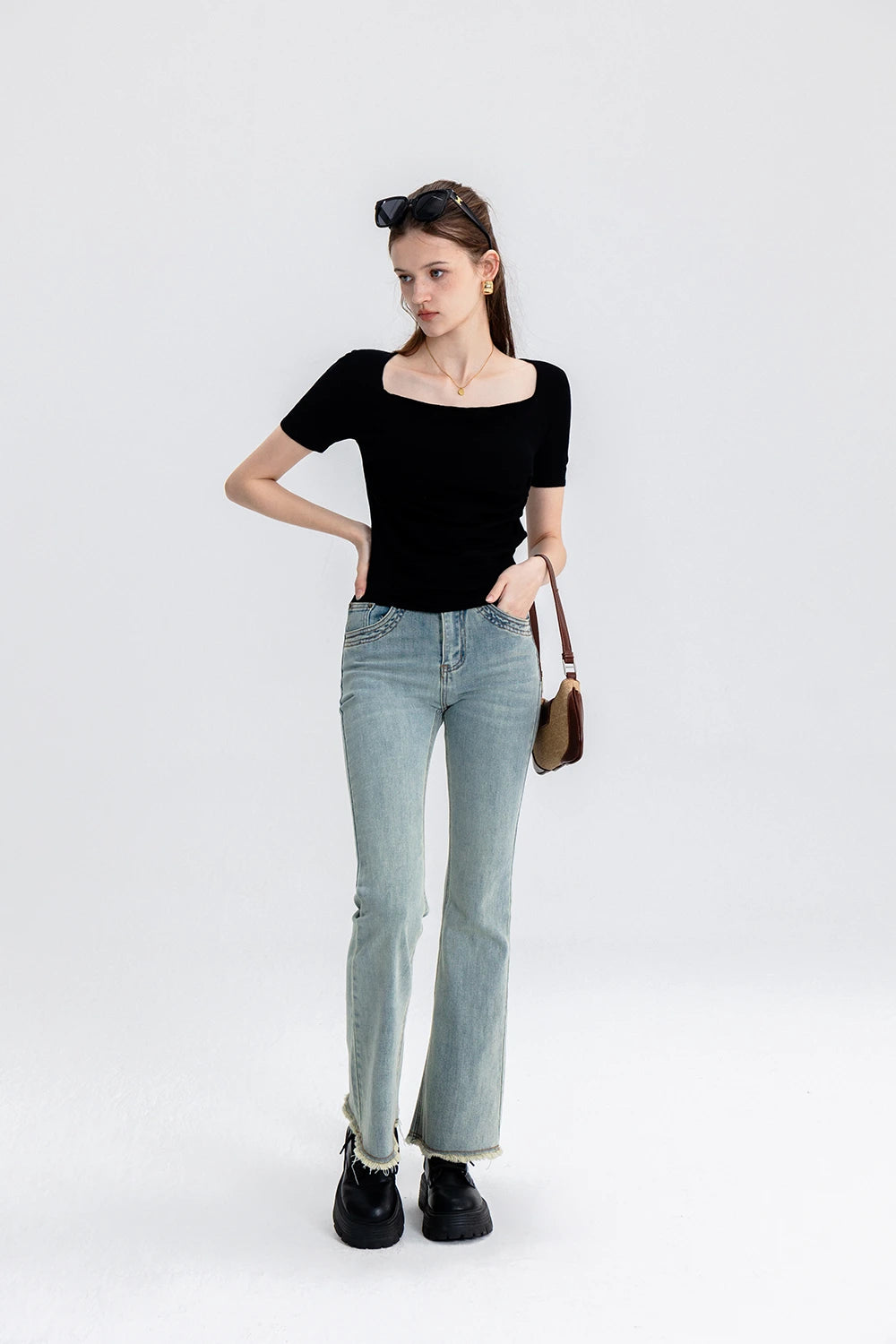 Elegant Square Neck Top: Subtle Sophistication for Every Occasion