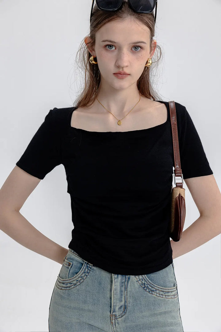 Elegant Square Neck Top: Subtle Sophistication for Every Occasion