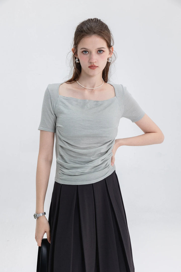 Elegant Square Neck Top: Subtle Sophistication for Every Occasion