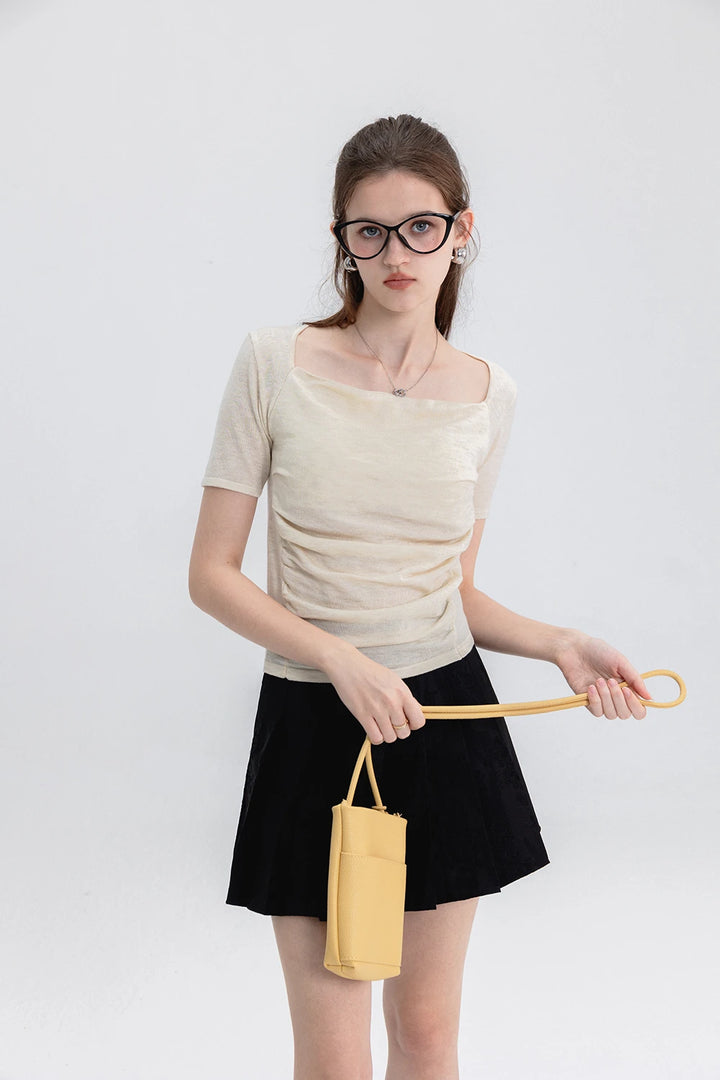 Elegant Square Neck Top: Subtle Sophistication for Every Occasion