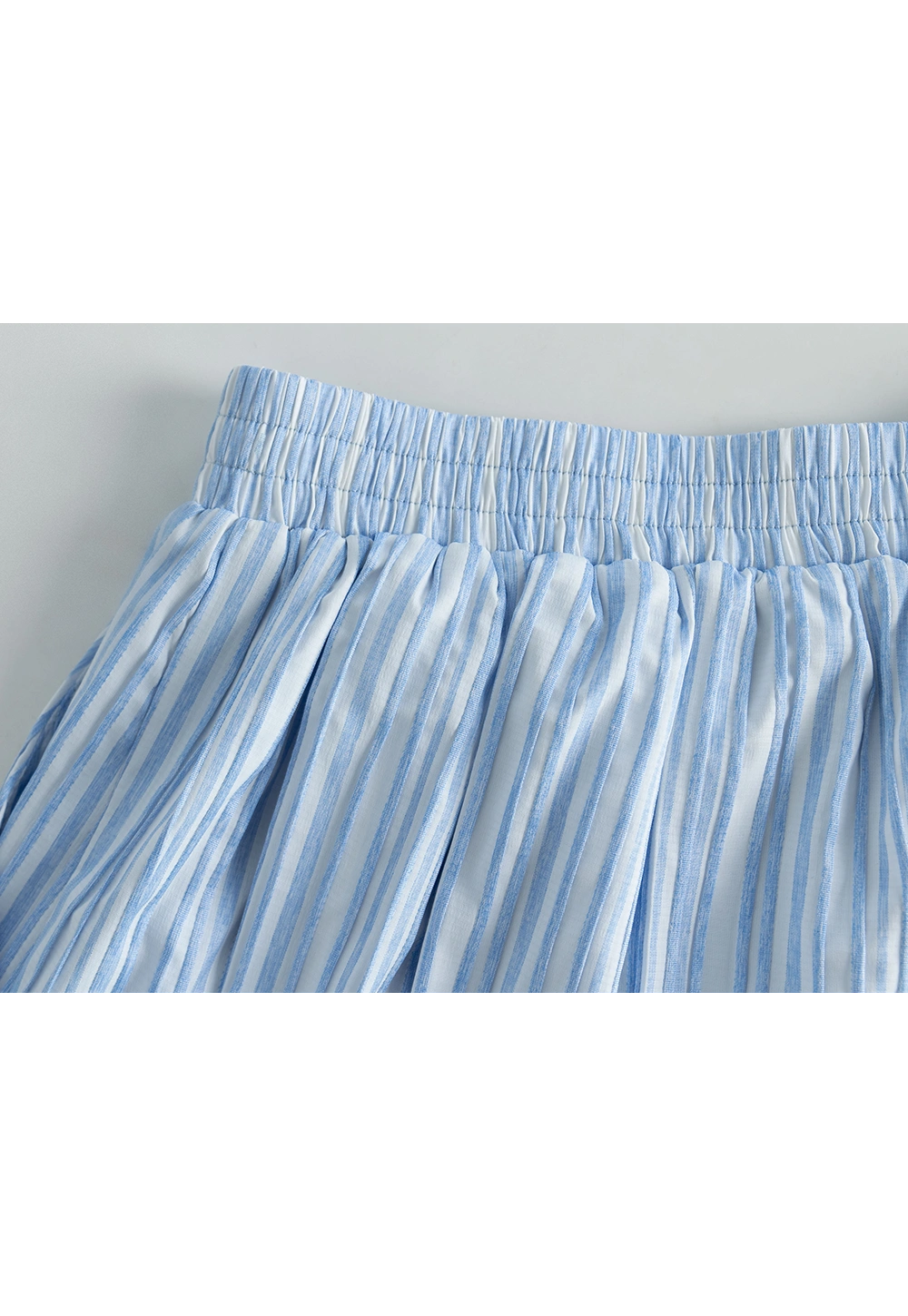 Women's Striped Pleated Skirt