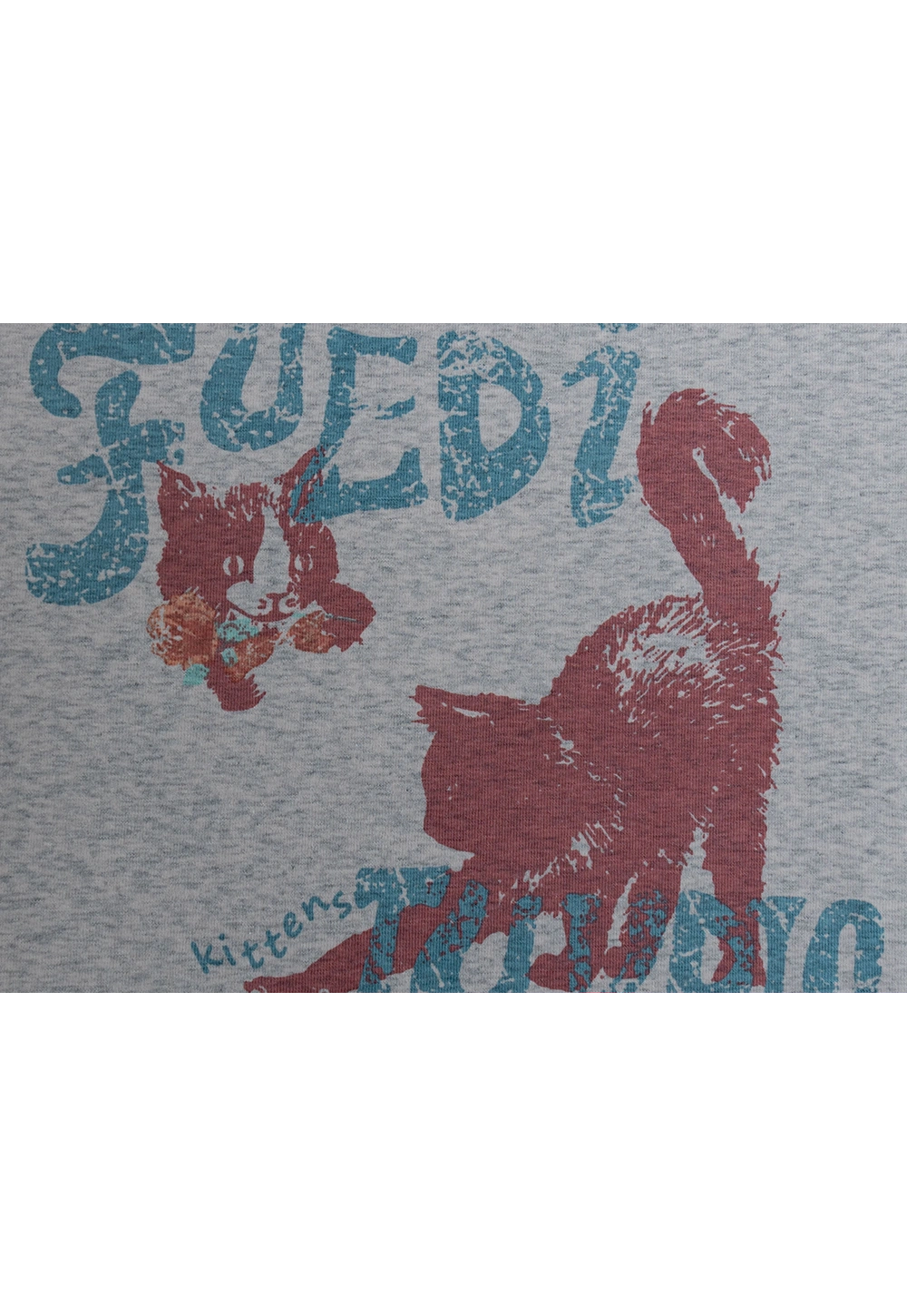 Women's Graphic Cat Print T-Shirt