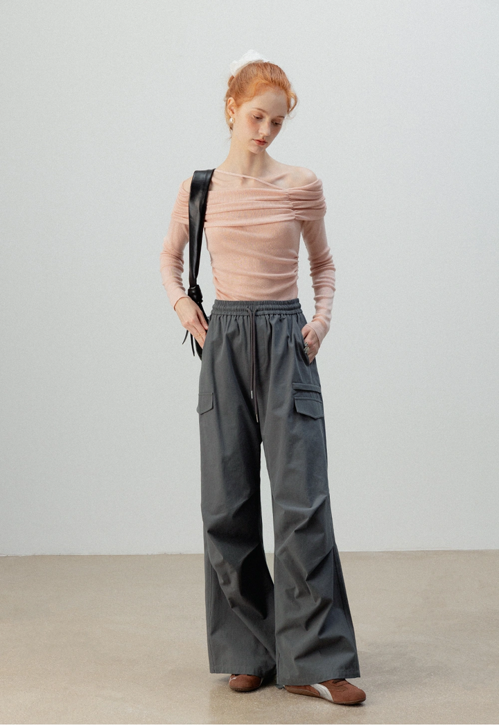 Utility Cargo Wide-Leg Pants