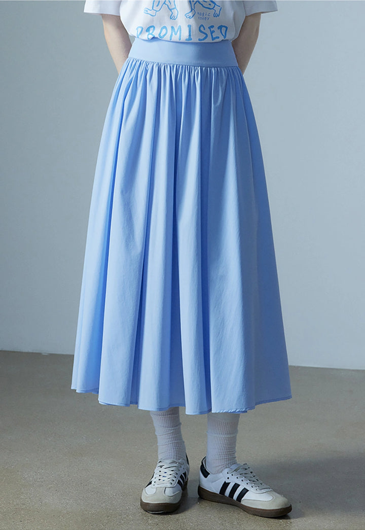 Women's Pleated Midi Skirt