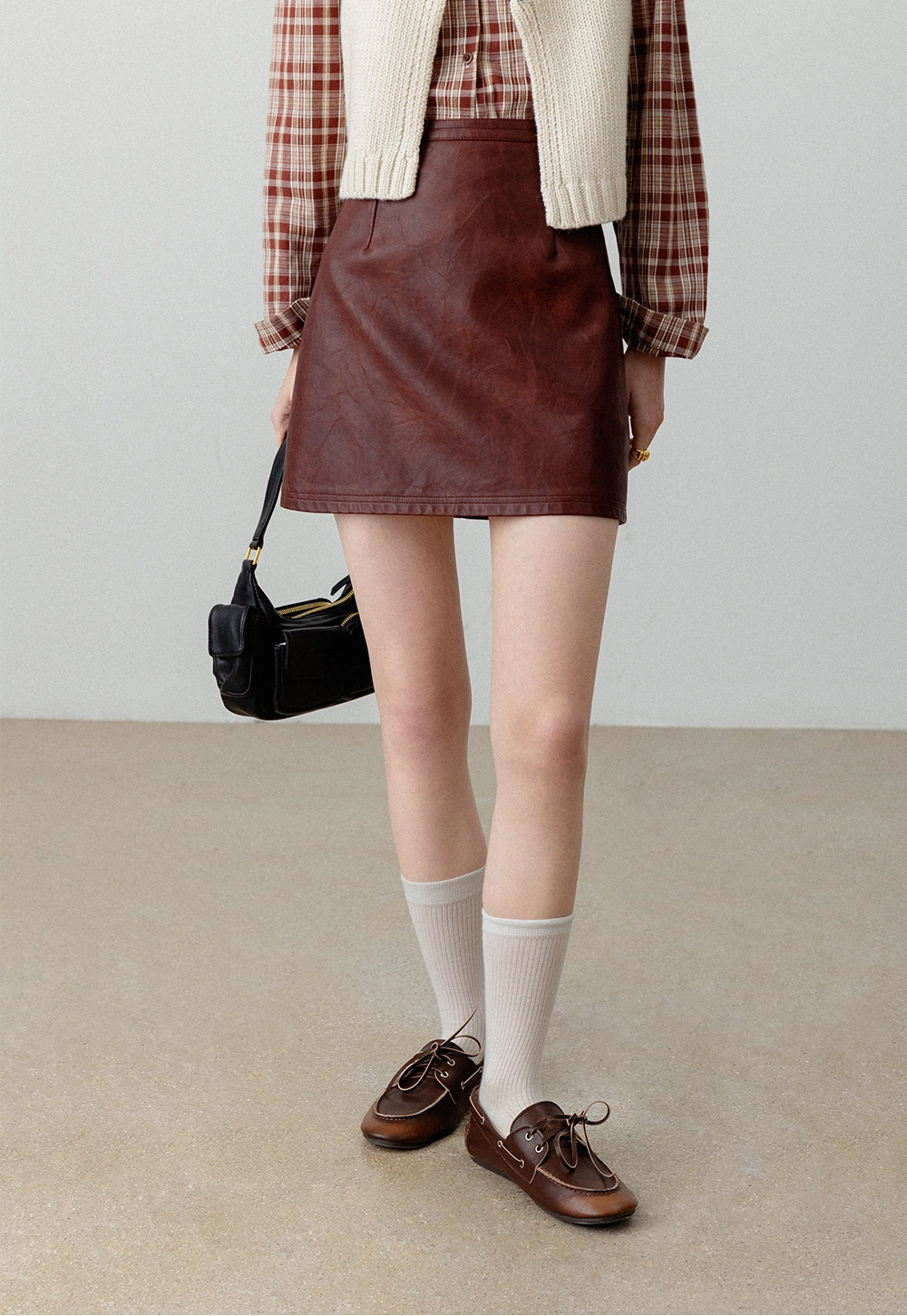 Women's Leather Mini Skirt