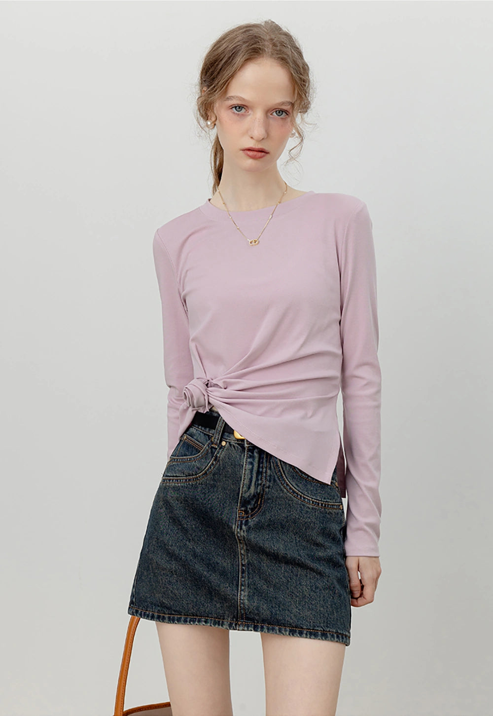 Women's Asymmetric -Detail Top