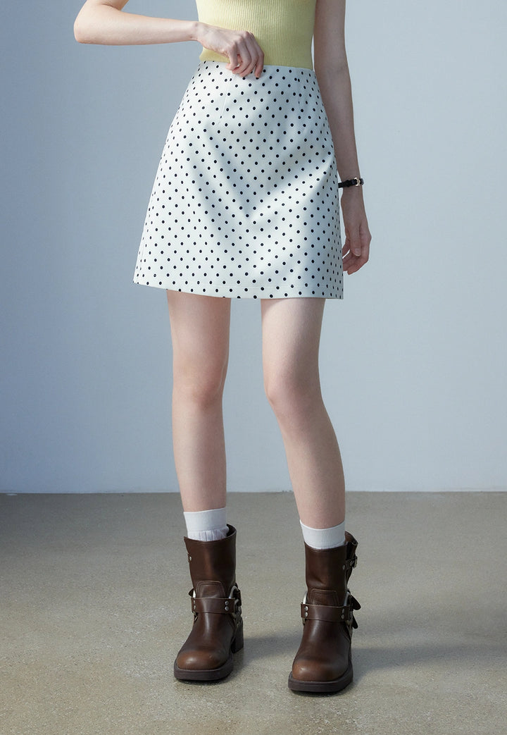 Women's Polka Dot Mini Skirt