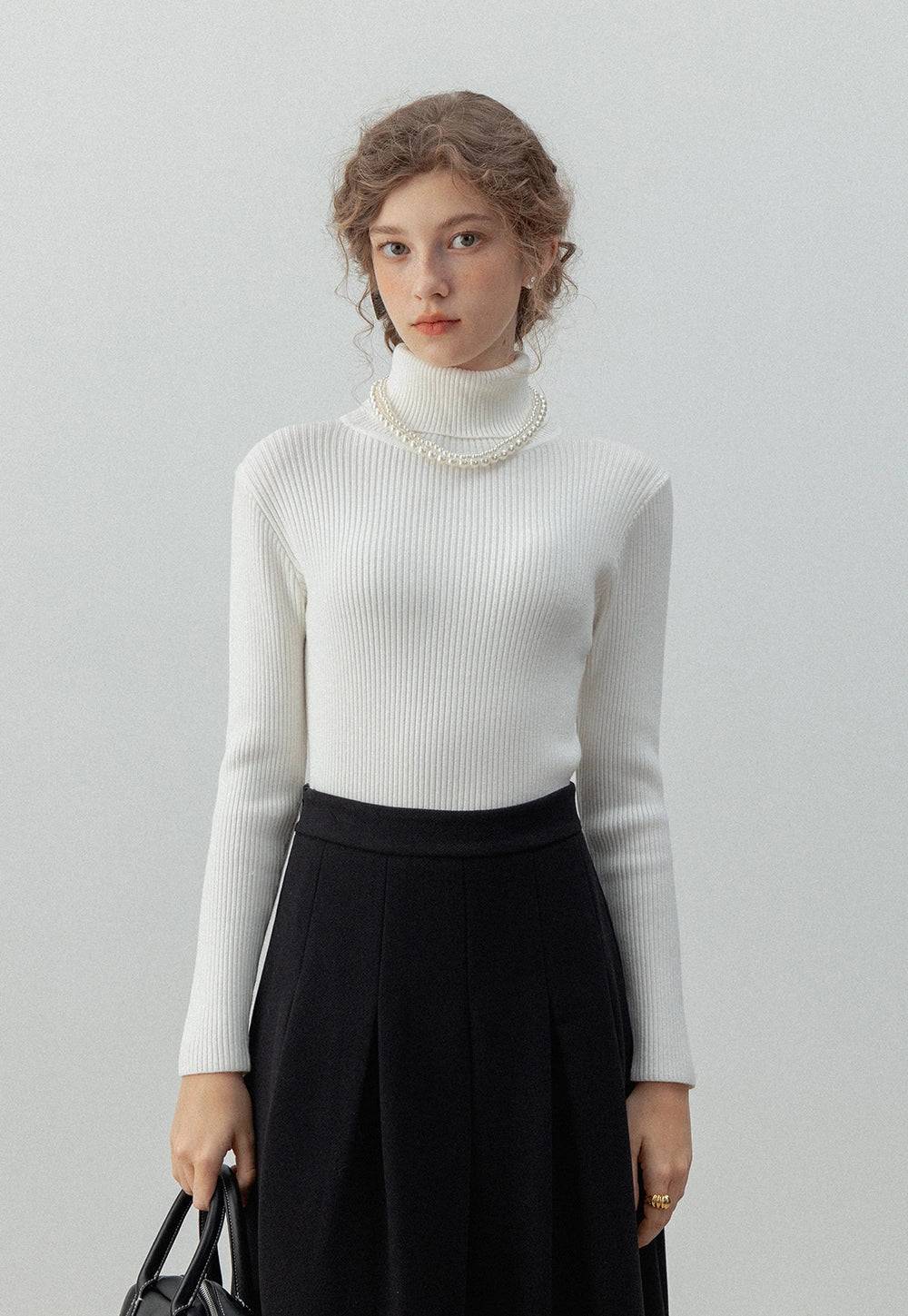 Women's Ribbed Turtleneck Sweater