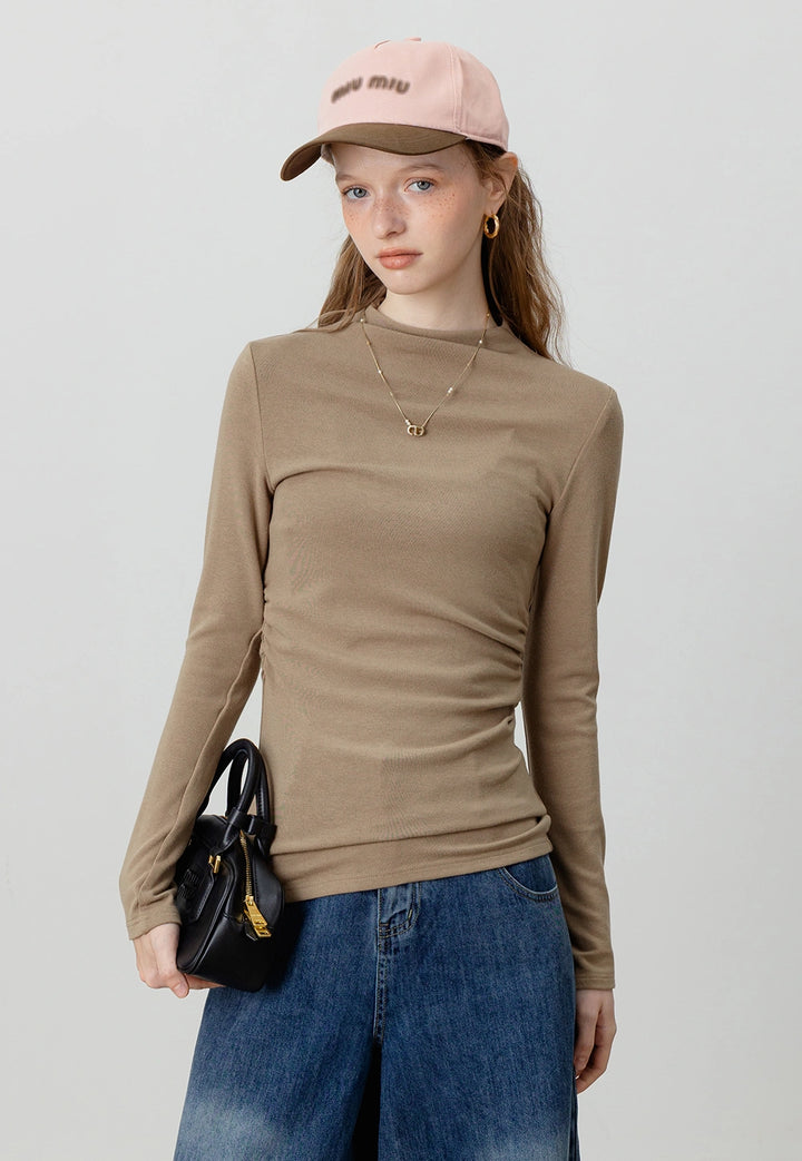 High Neck Long Sleeve Top