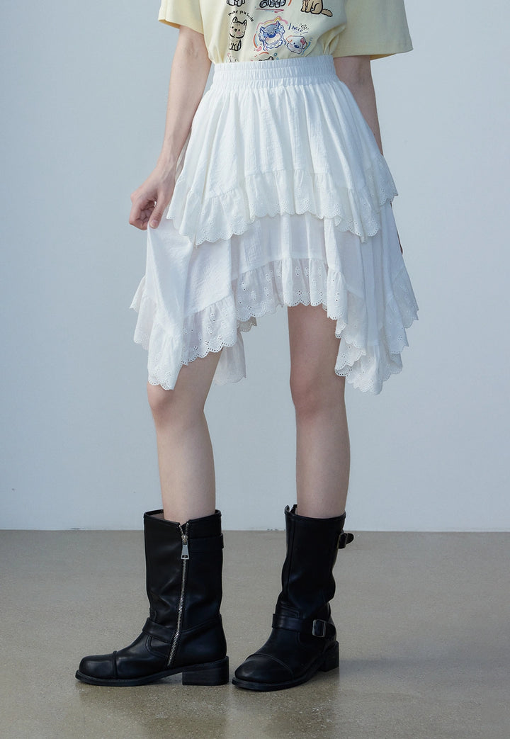 Women's Tiered Ruffle Skirt