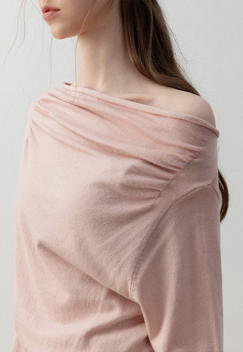 Women's Off-Shoulder Draped Sweater