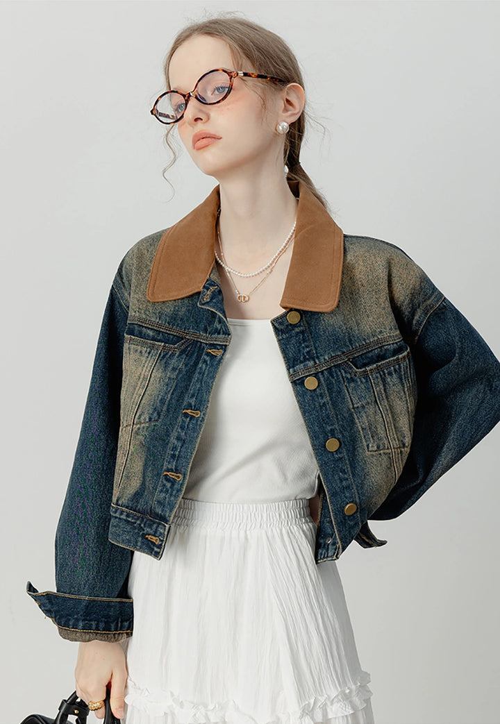 Women's Cropped Denim Jacket