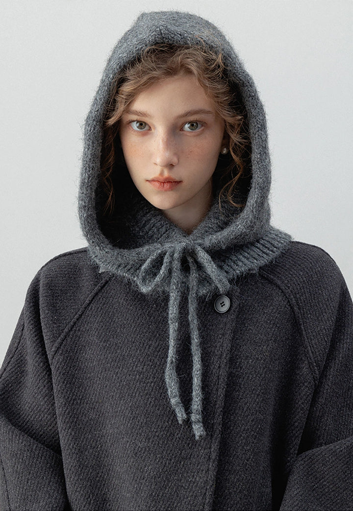 Women's Wool Blend Hooded Coat