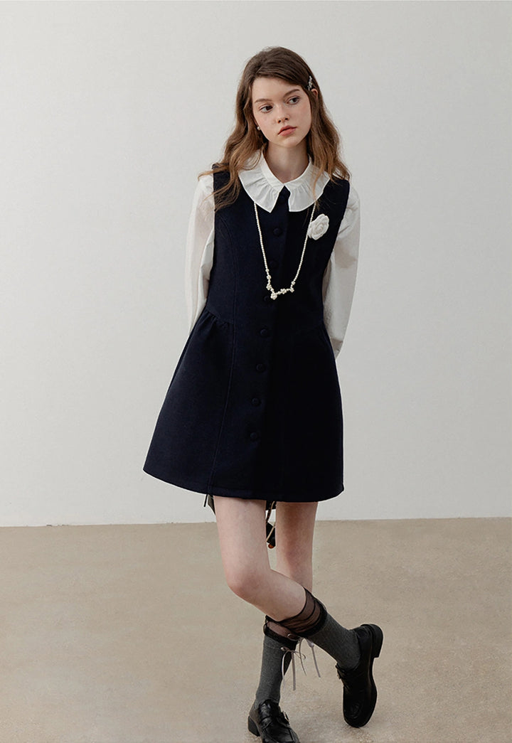 Women’s Woolen Button-Down Dress