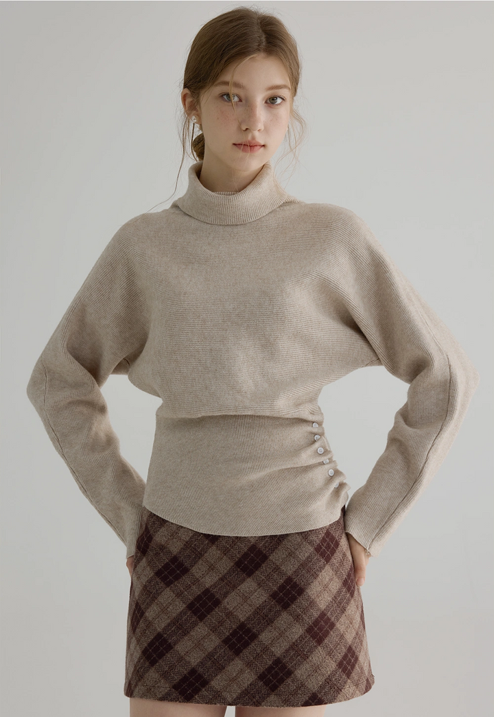 Women's Ribbed Turtleneck Sweater