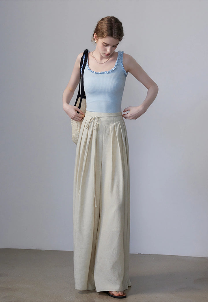 Quần Culottes xếp ly nữ