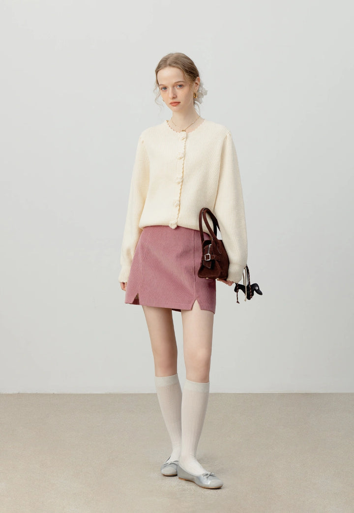 Women's Corduroy A-Line Mini Skirt