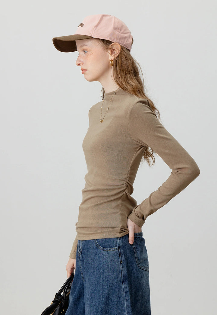 High Neck Long Sleeve Top