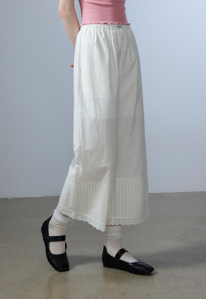 Women's Pleated Wide-Leg Pants