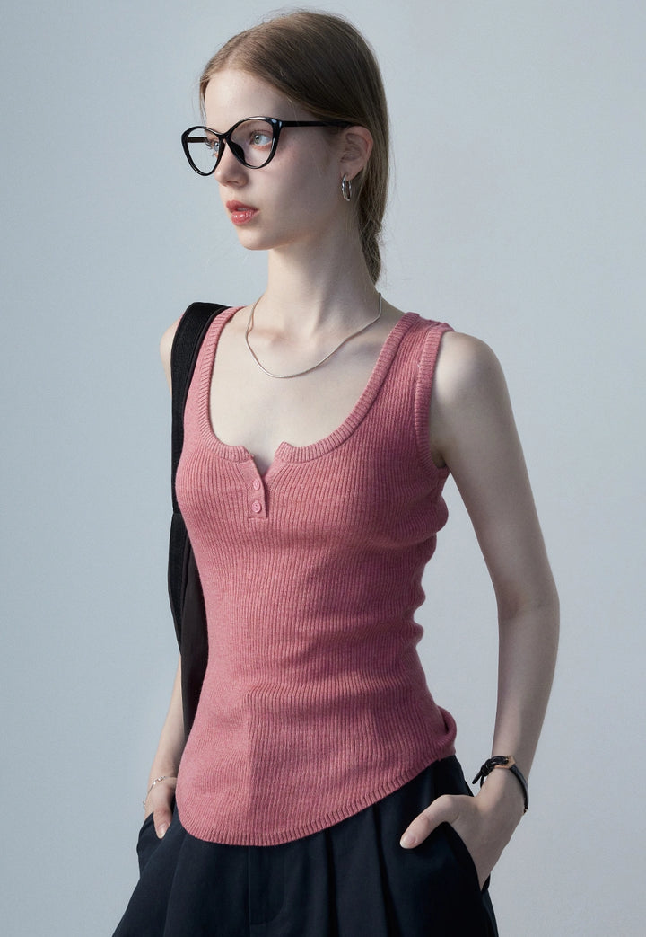 Women's Ribbed Knit Tank