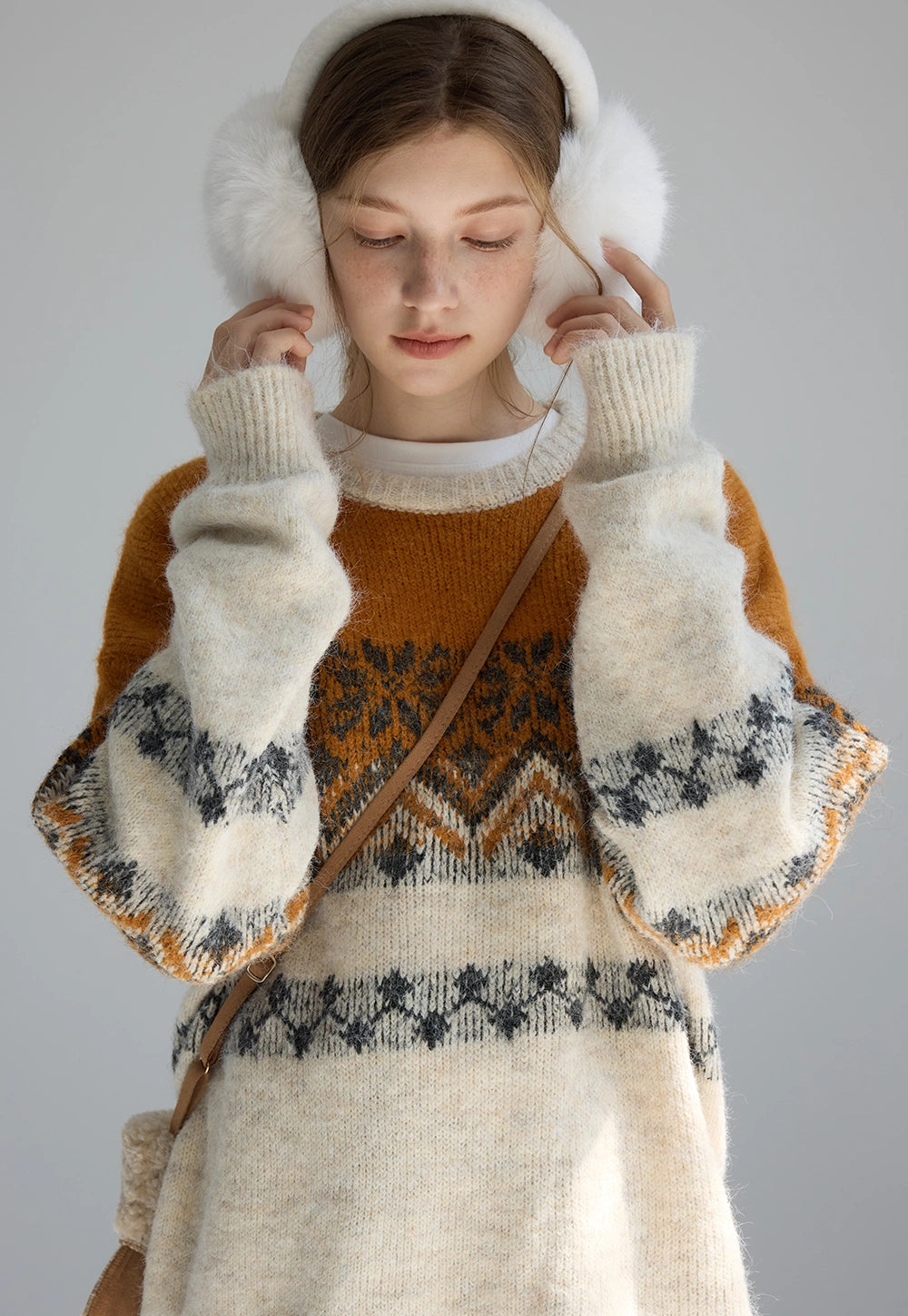 Ombre Nordic Pattern Sweater