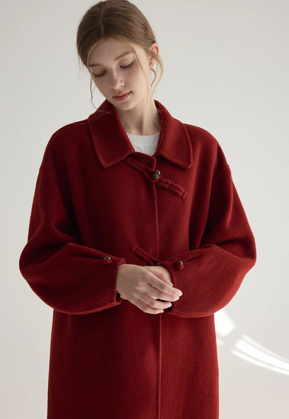 Women's Long Double-Faced Wool Coat