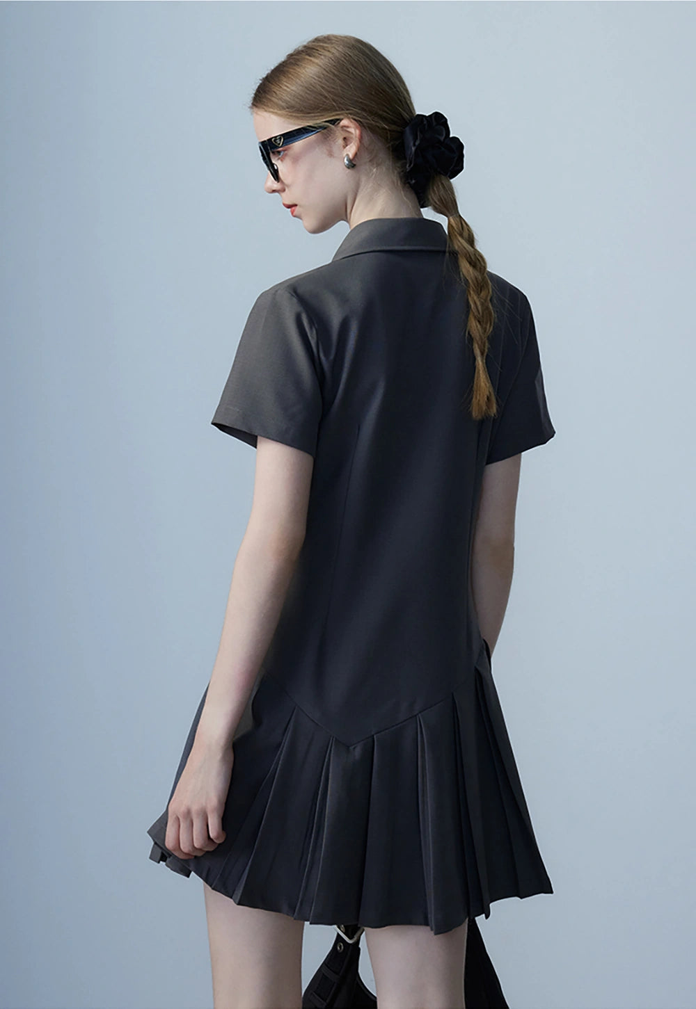 Women's Pleated Polo Dress