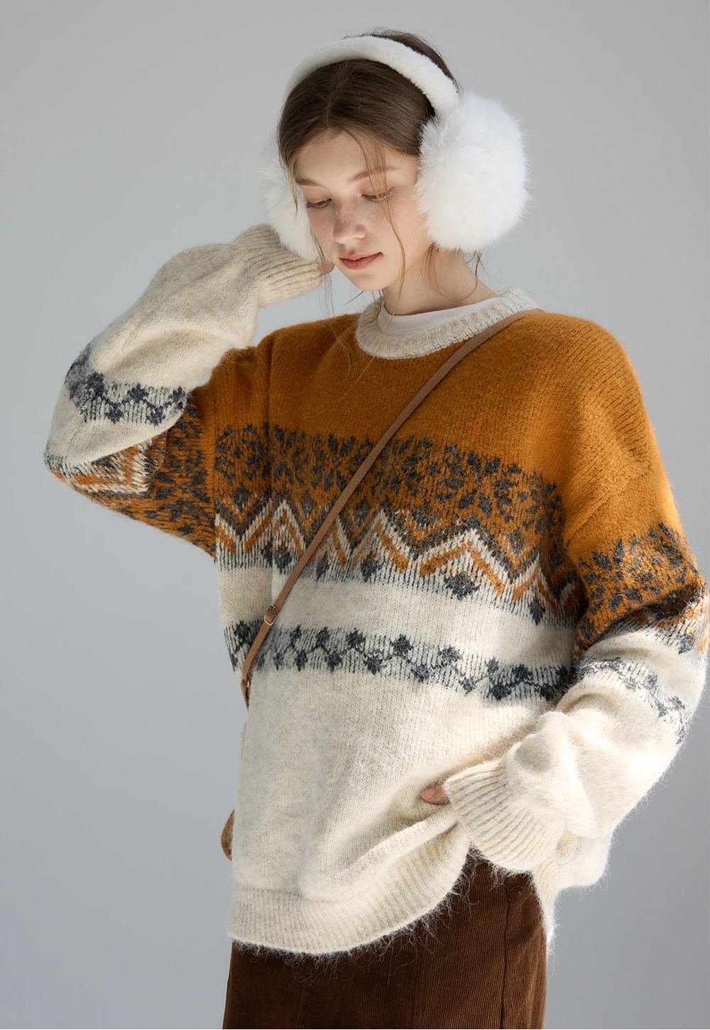 Ombre Nordic Pattern Sweater