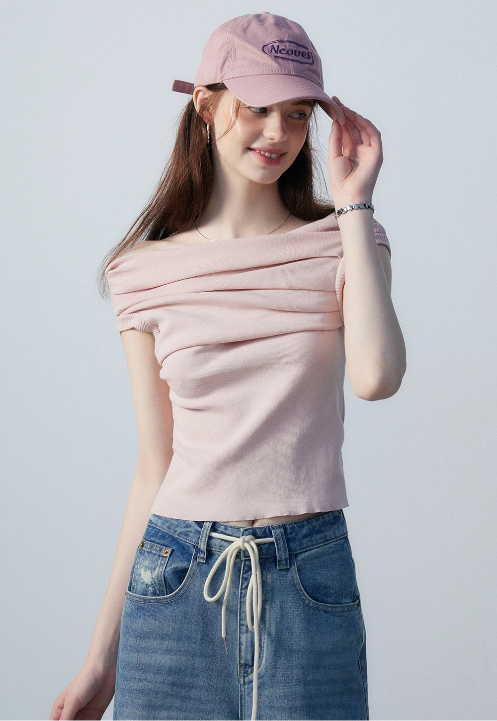 Women's Draped Knit Top