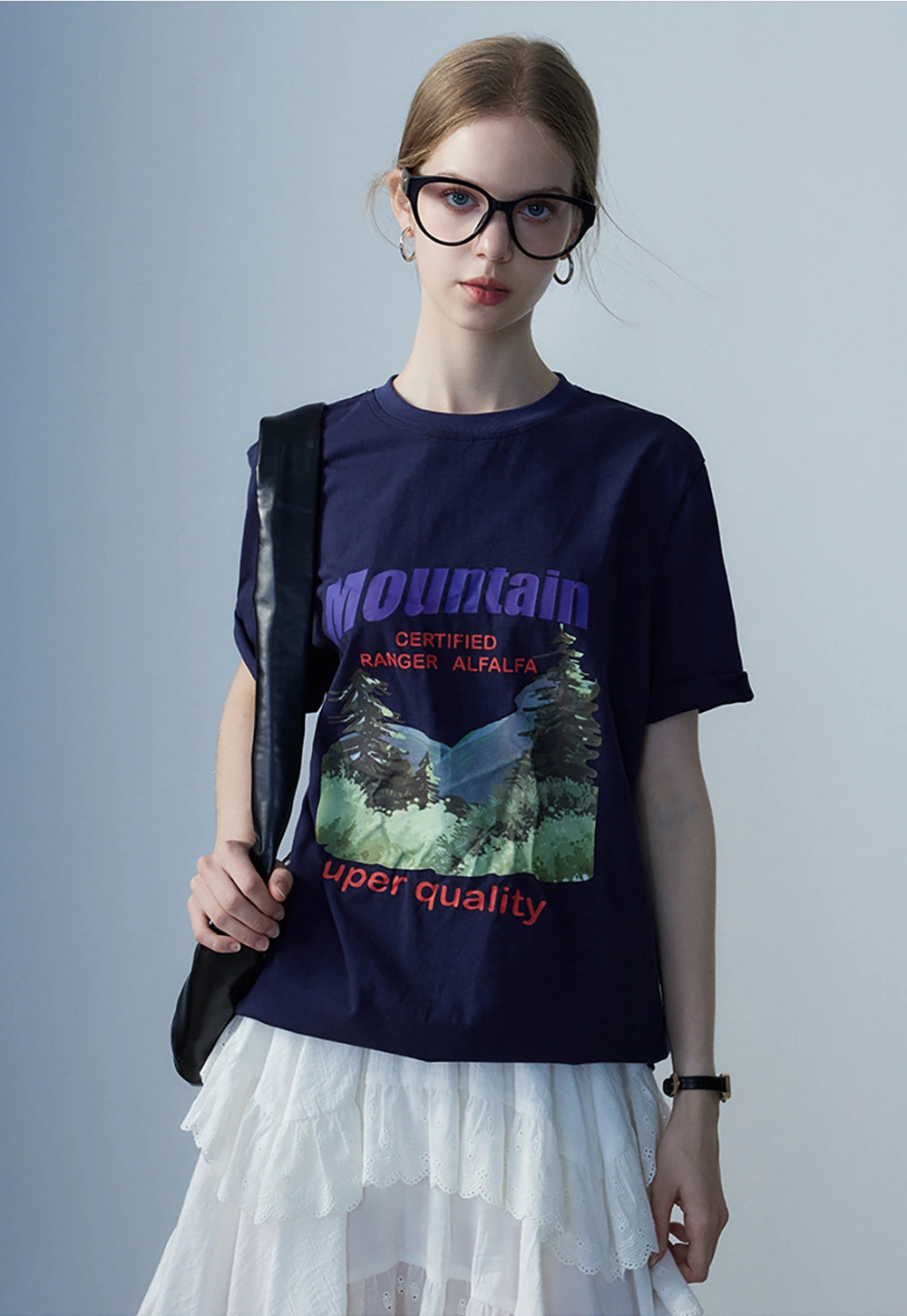 Women's Graphic Print Mountain T-Shirt