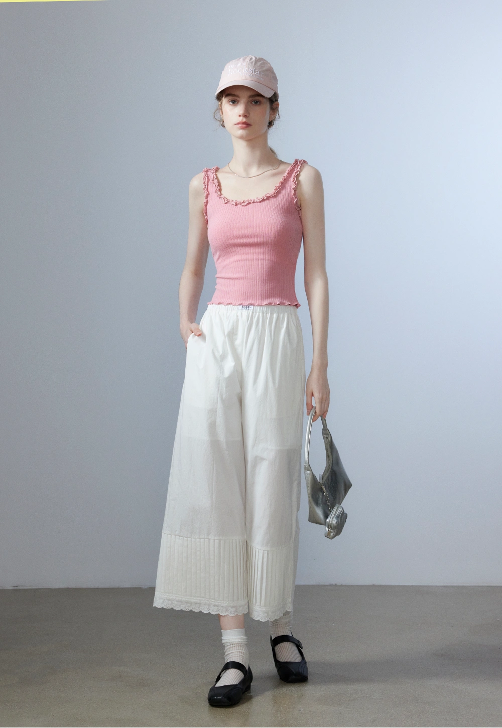 Women's Pleated Wide-Leg Pants