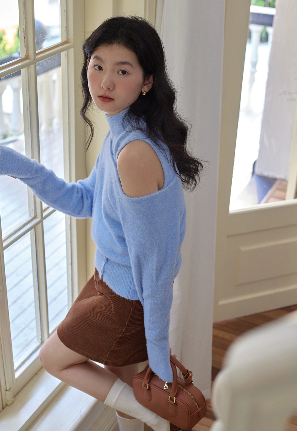 Women's Corduroy A-Line Mini Skirt