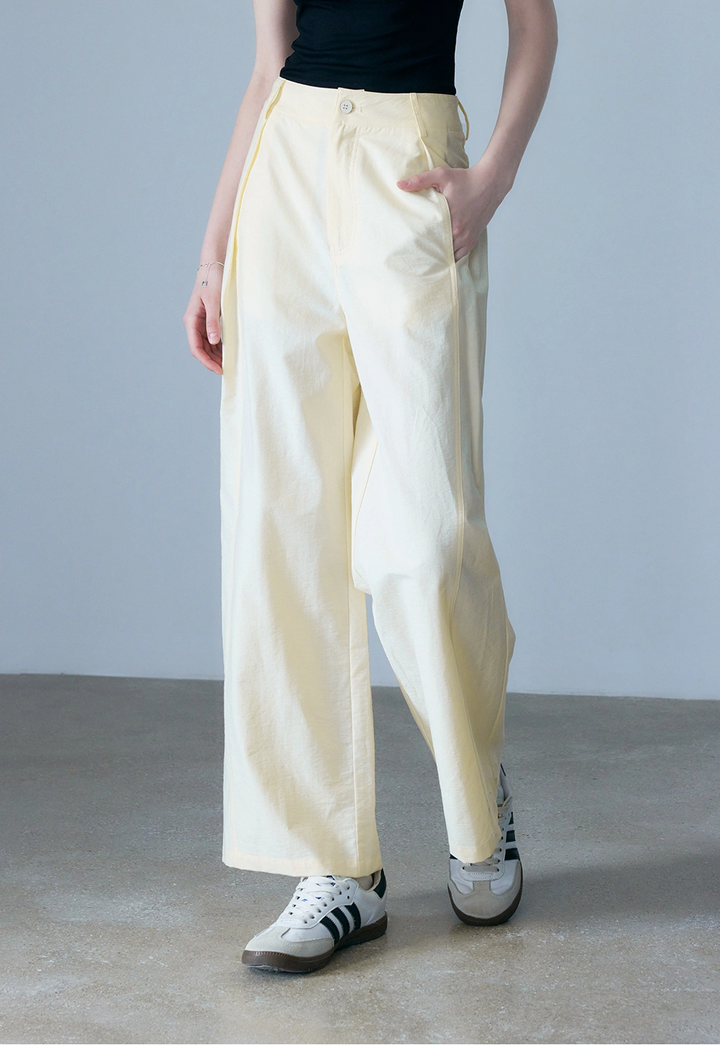 Women's High-Waisted Wide-Leg Pants