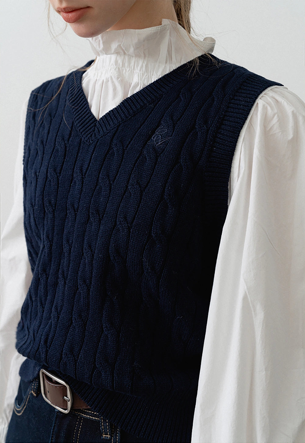 Women's Cable Knit Sweater Vest