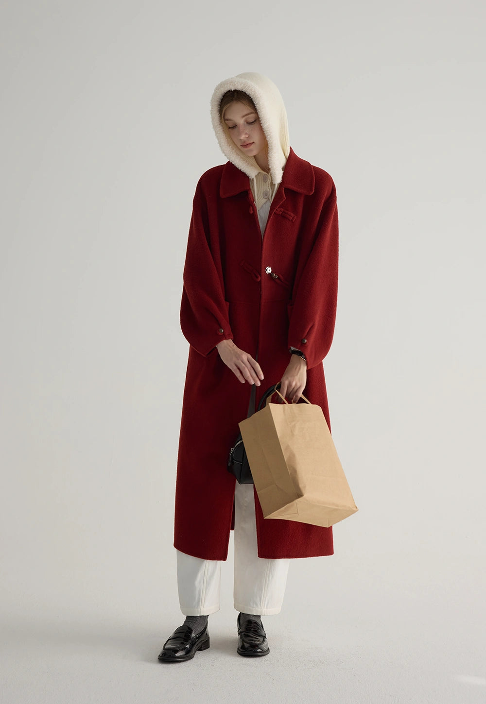 Women's Long Double-Faced Wool Coat