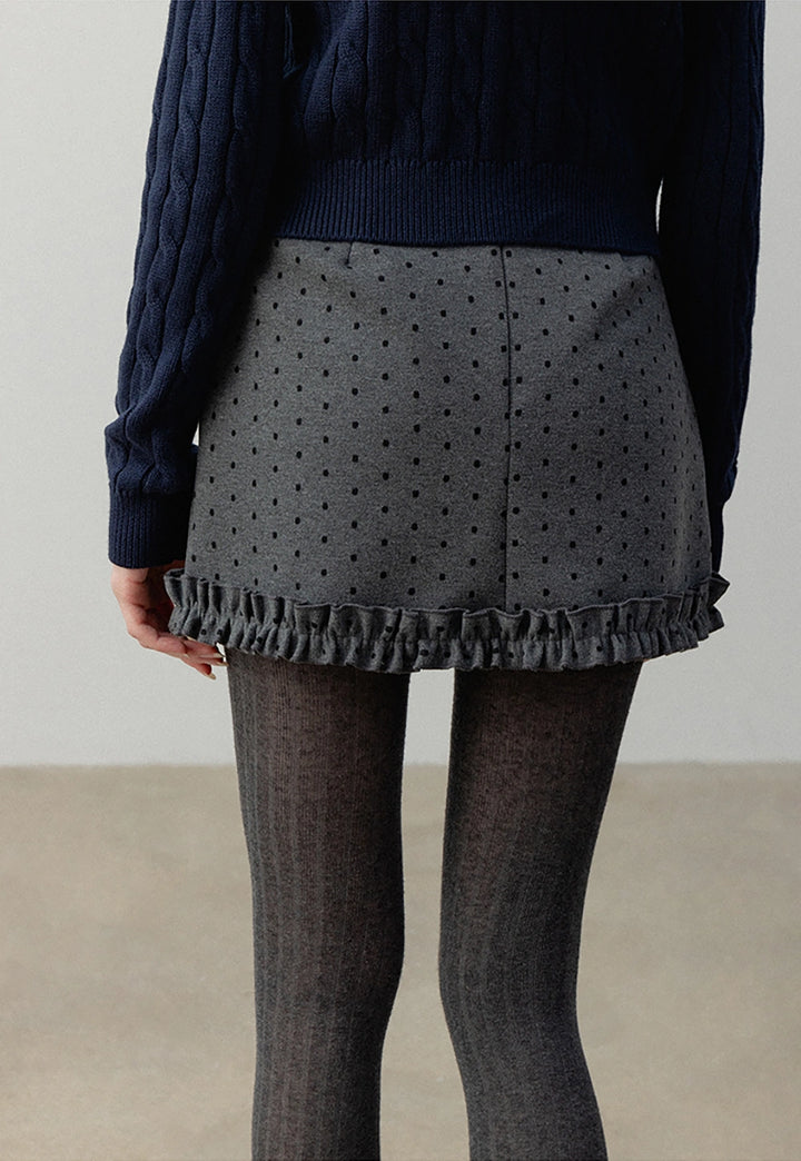 Women's Polka Dot Mini Skirt