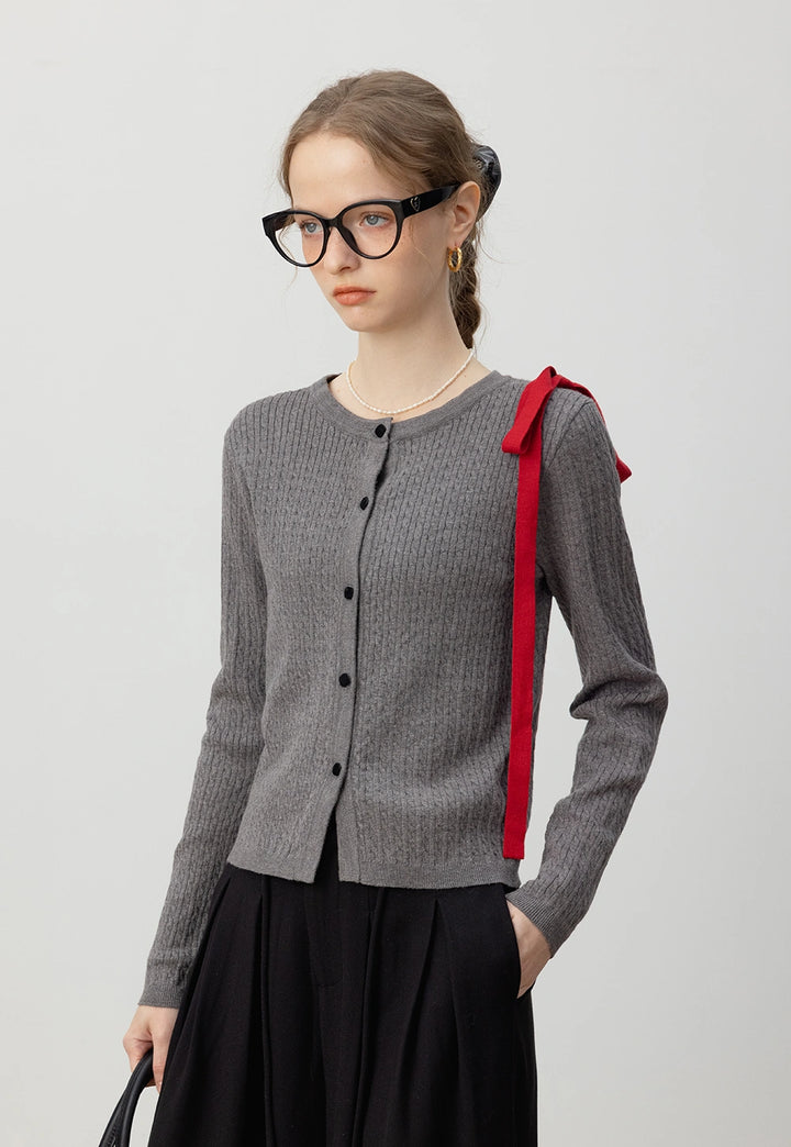 Women's Textured Knit Cardigan