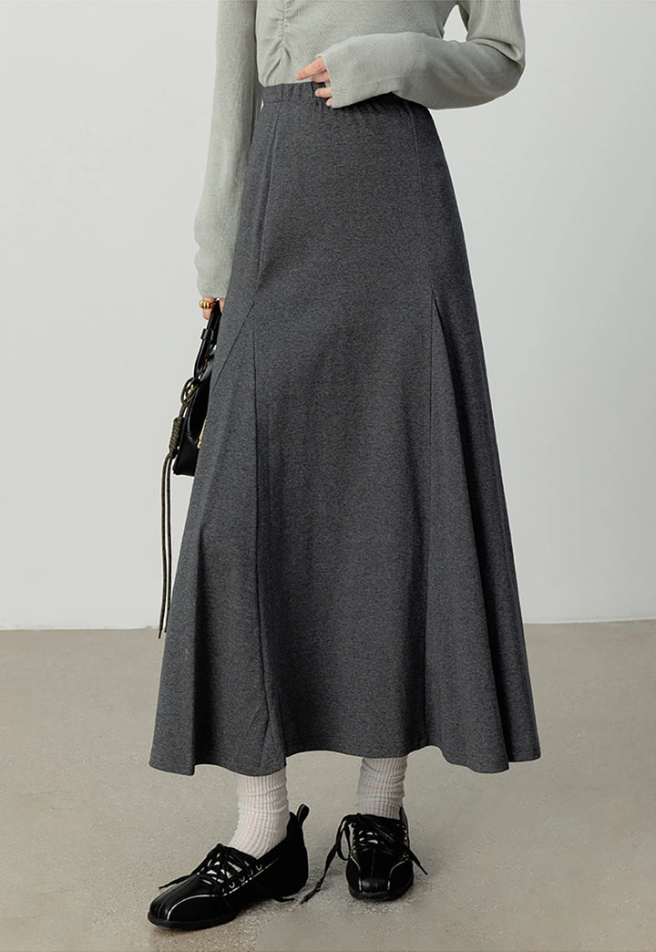 A-Line Midi Skirt