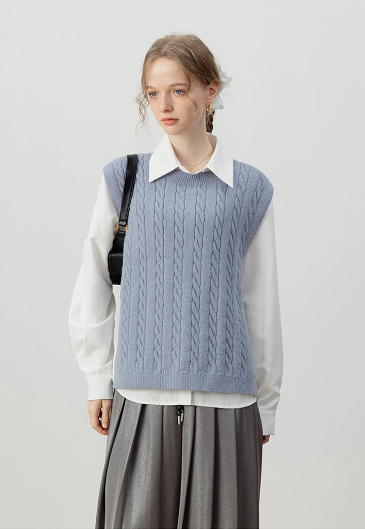 Sleeveless Knit Vest