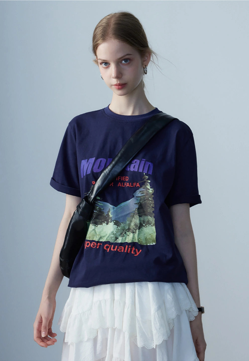 Women's Graphic Print Mountain T-Shirt