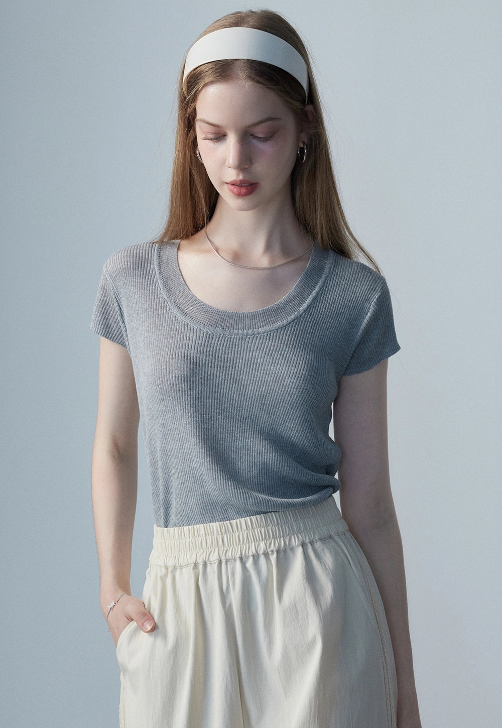 Women's Ribbed Knit Top