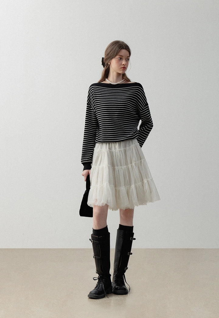 Women's Striped Knit Sweater