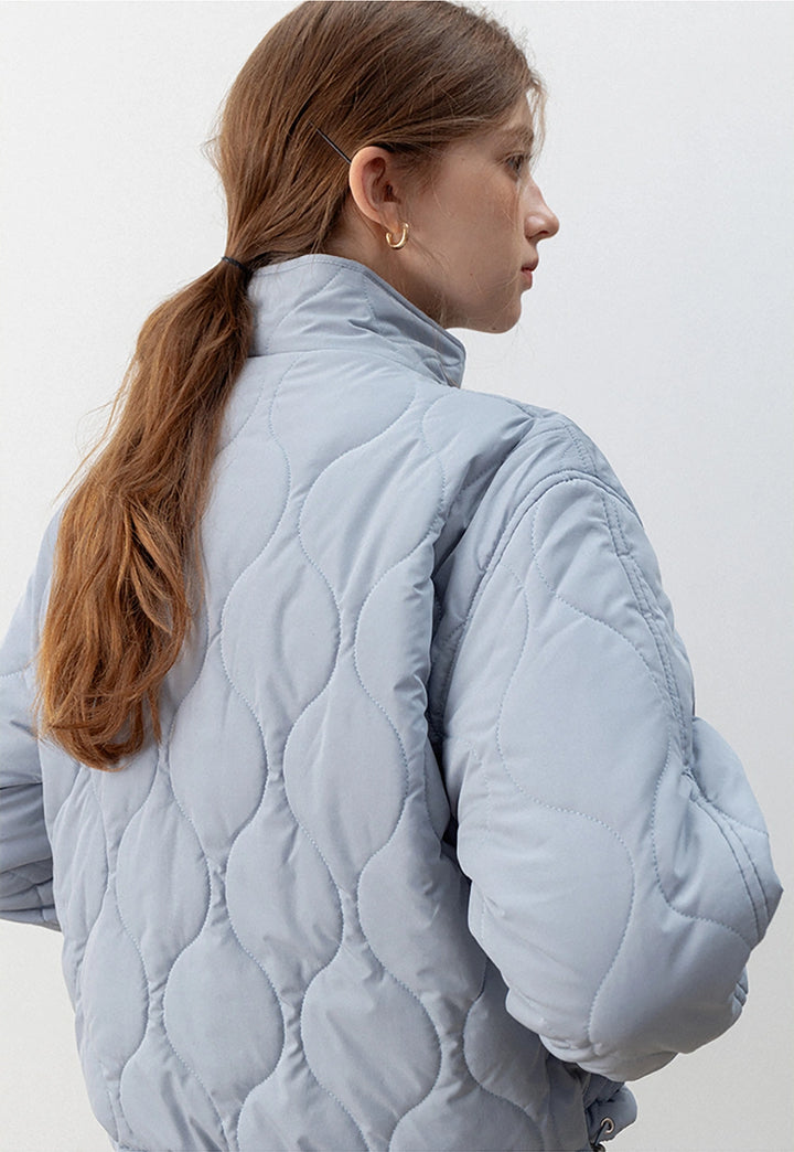 eversible Stand Collar Puffer Jacket