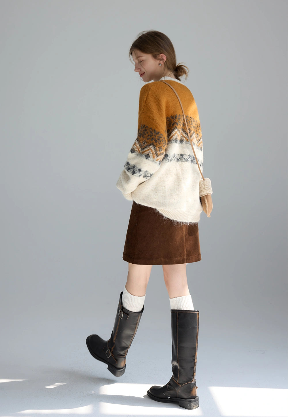 Ombre Nordic Pattern Sweater