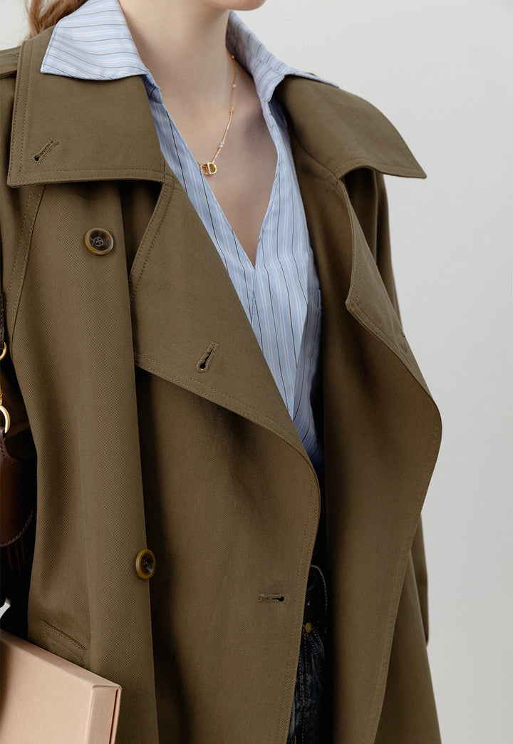 Women's Double-Breasted Trench Coat