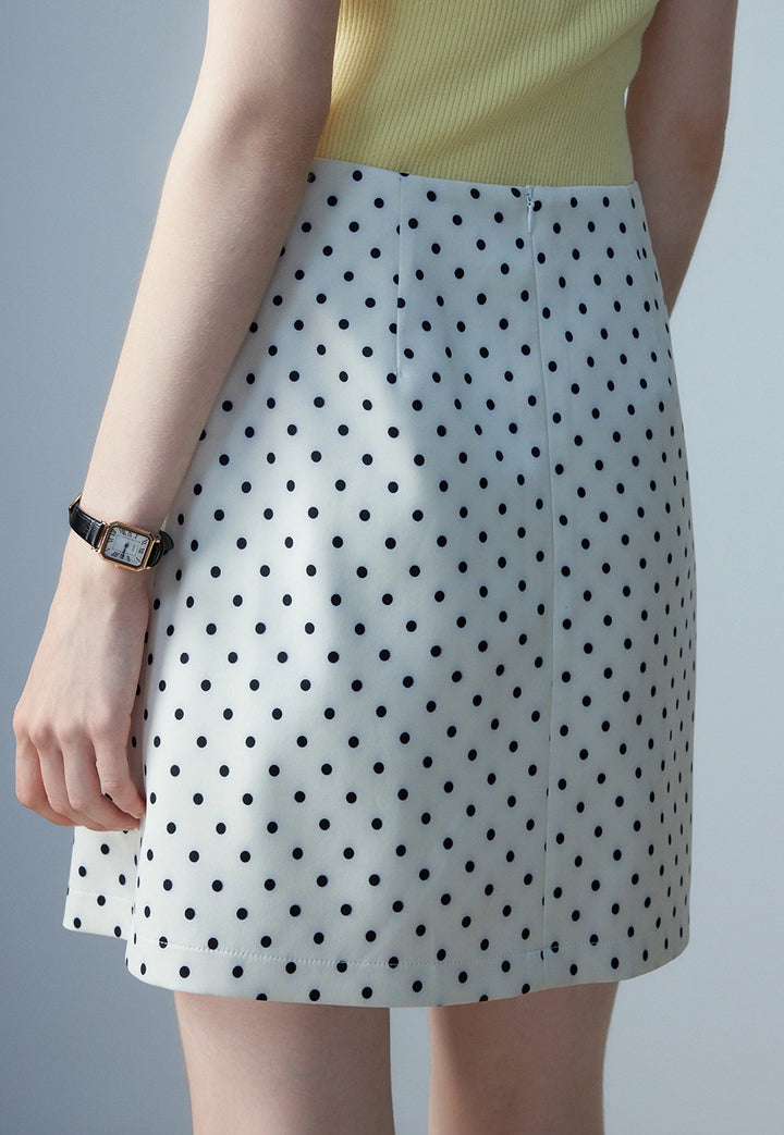 Skirt Mini Polka Dot Wanita