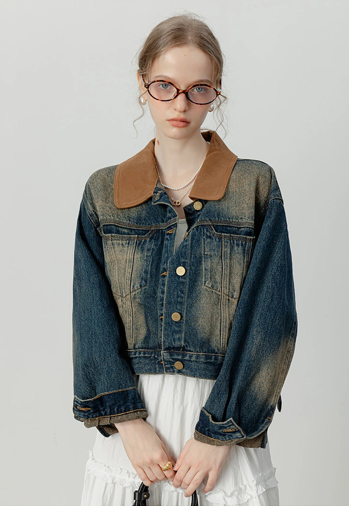 Women's Cropped Denim Jacket