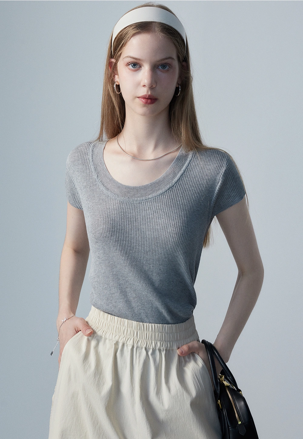 Women's Ribbed Knit Top