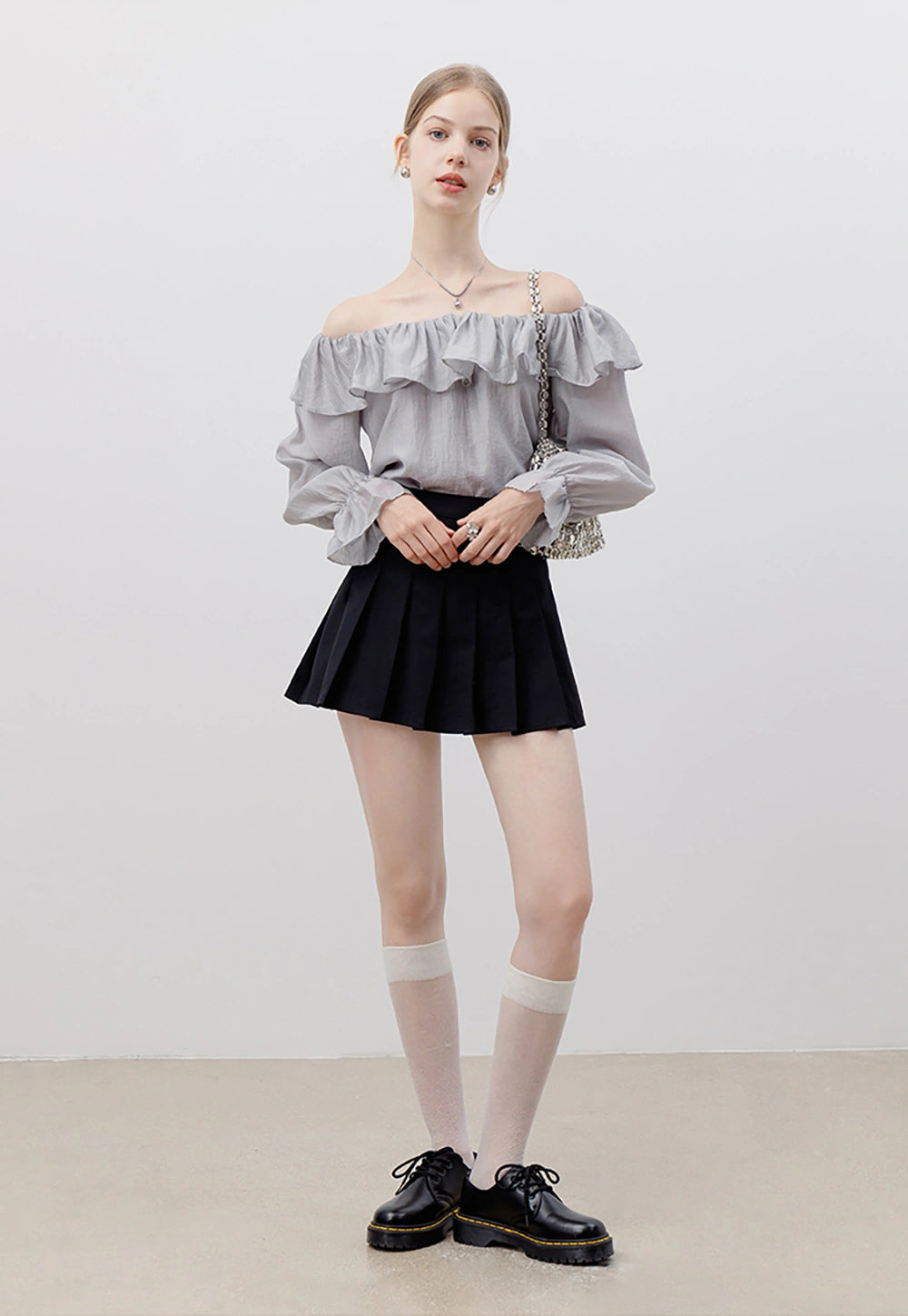 Women's Off-Shoulder Ruffle Blouse