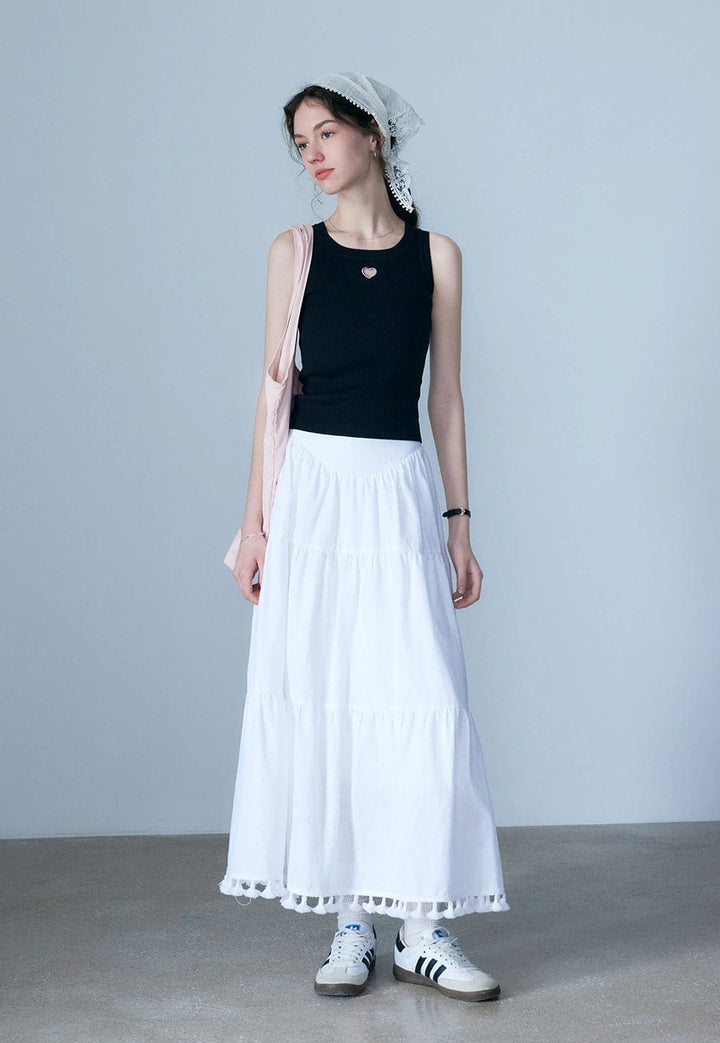 Women's Tiered Maxi Skirt